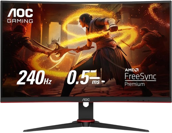 Monitor Gaming 140Hz com alta taxa de atualização