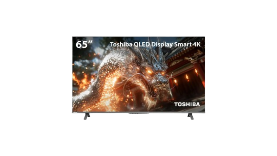 TV de QLED com brilho intenso e cores realistas